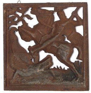 Silesia, St. George openwork plaque - Gliwice