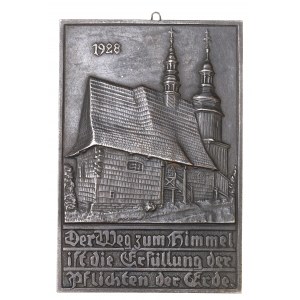 Śląsk, Plakieta noworoczna 1928 - Gliwice