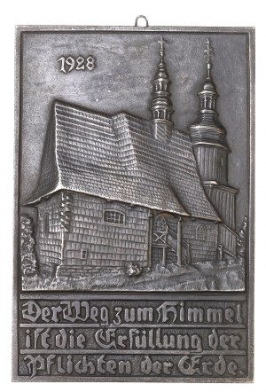 Sliezsko, novoročný plagát 1928 - Gliwice