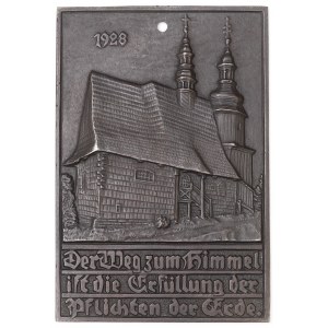 Schlesien, Neujahrsplakat 1928 - Gliwice