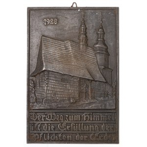 Śląsk, Plakieta noworoczna 1928 - Gliwice