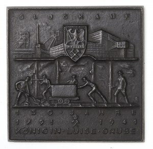Silesia, Placard of the 150th anniversary of the Luiza Mine - Gliwice 1941