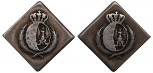 Poland, Pair of patriotic pins with the coat of arms of the Duchy of Warsaw