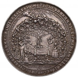 Ladislav IV Vasa, svatební medaile - Dadler(?)
