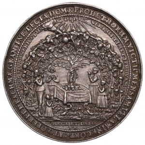 Ladislav IV Vasa, svatební medaile - Dadler(?)