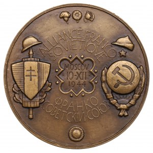 France, Medal - soviet-france union 1944