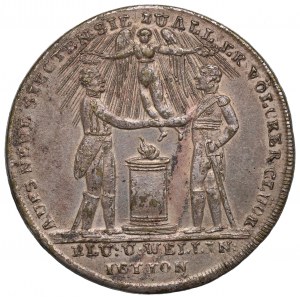 Nemecko, pamätný žetón Wellington a Blucher 1815