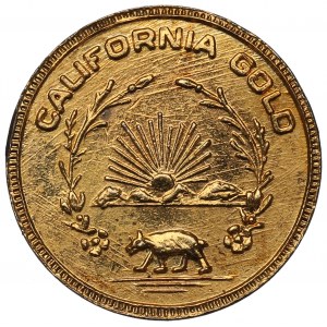 États-Unis, jeton d'or Californie 1853