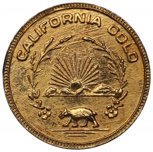 USA, Zlatý žeton Kalifornie 1853