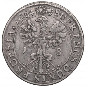 Prussia, 18 groschen 1684, Konigsberg