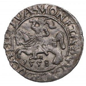 Sigismondo II Augusto, mezzo penny 1558 Vilnius - LI/LITVA