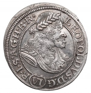 Schlesien under Habsburg, Leopold I, 6 kreuzer 1674, Breslau