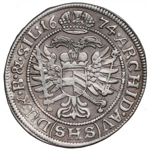 Śląsk pod panowaniem Habsburgów, Leopold I, 6 krajcarów 1674, Wrocław