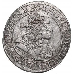 Slesia sotto il dominio asburgico, Leopoldo I, 6 krajcars 1686, Wrocław