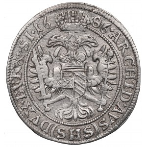 La Silésie sous la domination des Habsbourg, Léopold Ier, 6 krajcars 1686, Wrocław