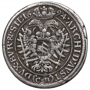 Sliezsko pod vládou Habsburgovcov, Leopold I., 15 krajcars 1694, Brzeg