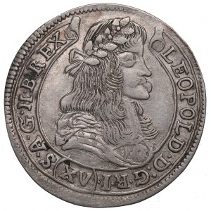 Maďarsko, Leopold I., 15 krajcars 1679 KB