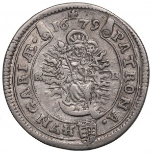 Maďarsko, Leopold I., 15 krajcars 1679 KB
