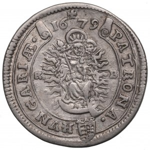 Hongrie, Léopold Ier, 15 krajcars 1679 KB
