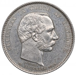 Dánsko, 2 koruny 1888