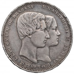 Belgio, 5 franchi 1853
