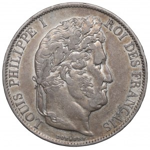 Francja, 5 franków 1844