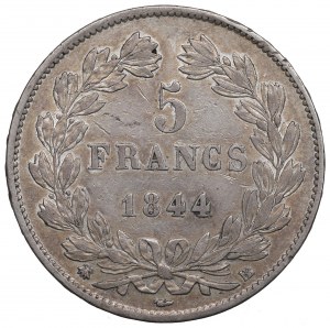 Francúzsko, 5 frankov 1844