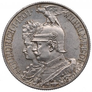 Allemagne, Prusse, 2 marques 1901 - 200 ans du Royaume de Prusse