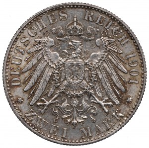 Allemagne, Prusse, 2 marques 1901 - 200 ans du Royaume de Prusse