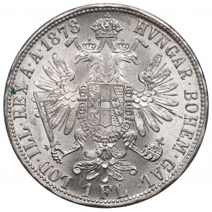 Austria-Hungary, Franz Joseph I, 1 florin 1878
