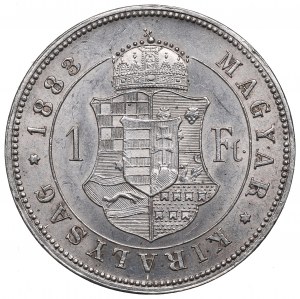 Maďarsko, František Jozef, 1 forint 1883