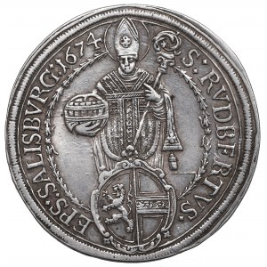 Rakúsko, Salzburg, Thaler 1674