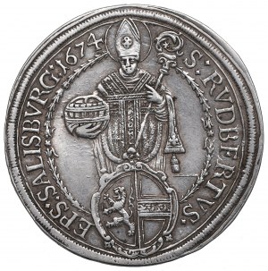 Austria, Salisburgo, Thaler 1674