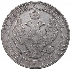 Partage russe, Nicolas Ier, 3/4 rouble=5 or 1838 MW, Varsovie