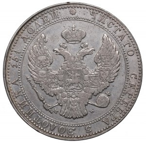 Zabór rosyjski, Mikołaj I, 3/4 rubla=5 złotych 1836 MW, Warszawa