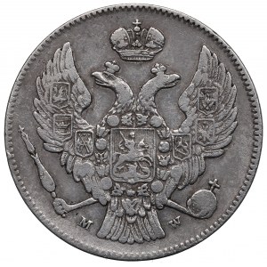 Ruské dělení, Mikuláš I., 30 kopějek=2 zloté 1837, Varšava