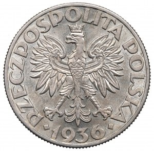 II RP, 5 złotych 1936 Żaglowiec