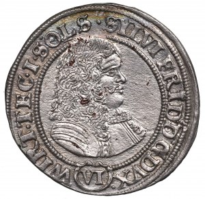 Slesia, Ducato di Oleśnica, Sylvius Frederick, 6 krajcars 1674 - UNTITLED