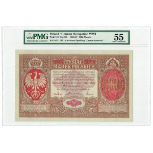GG, 1000 mkp 1916 Generale - PMG 55 ex. Lucow