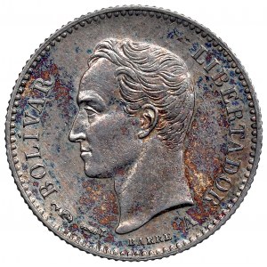Venezuela, 1/4 Bolívara 1894