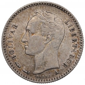 Venezuela, 1/2 Bolivar 1893