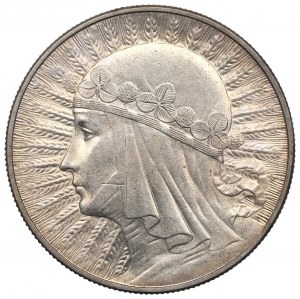 II RP, 10 złotych 1932 ZZM Głowa kobiety