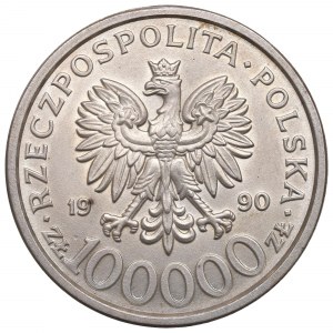 III RP, 100.000 PLN 1990 Solidarietà di tipo B