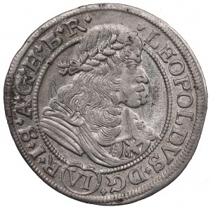 Schlesien under Habsburg, Leopold I, 6 kreuzer 1676, Breslau