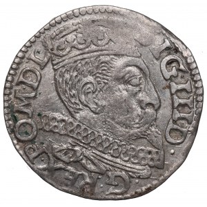 Sigismund III. Vasa, Trojak 1600, Poznań - P neben dem Adler