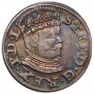 Stefan Batory, Trojak 1586, Riga - kleiner Kopf