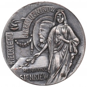 Pologne, Médaille de la mort de Henryk Sienkiewicz 1916