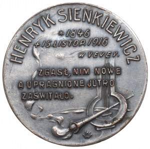 Polska, Medal śmierć Henryka Sienkiewicza 1916