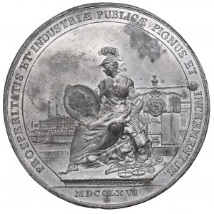 Stanislaw August Poniatowski, Medaille für die Eröffnung der Münzanstalt - einseitiger Druck