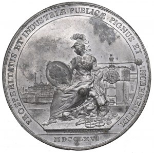 Stanislaw August Poniatowski, Medaila za otvorenie mincovne - jednostranný odtlačok